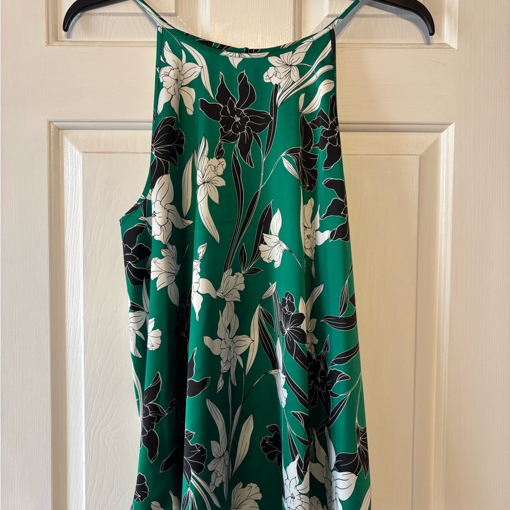 Worthington Green Asymmetrical Tank Top
